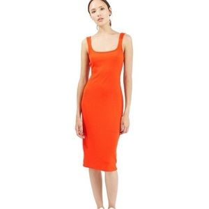 TOPSHOP Ribbed Body-Con Midi Tank Dress!!
